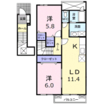 カルム メゾン Ⅱ 203号室 画像1 カルム メゾン Ⅱ 203号室 画像1
